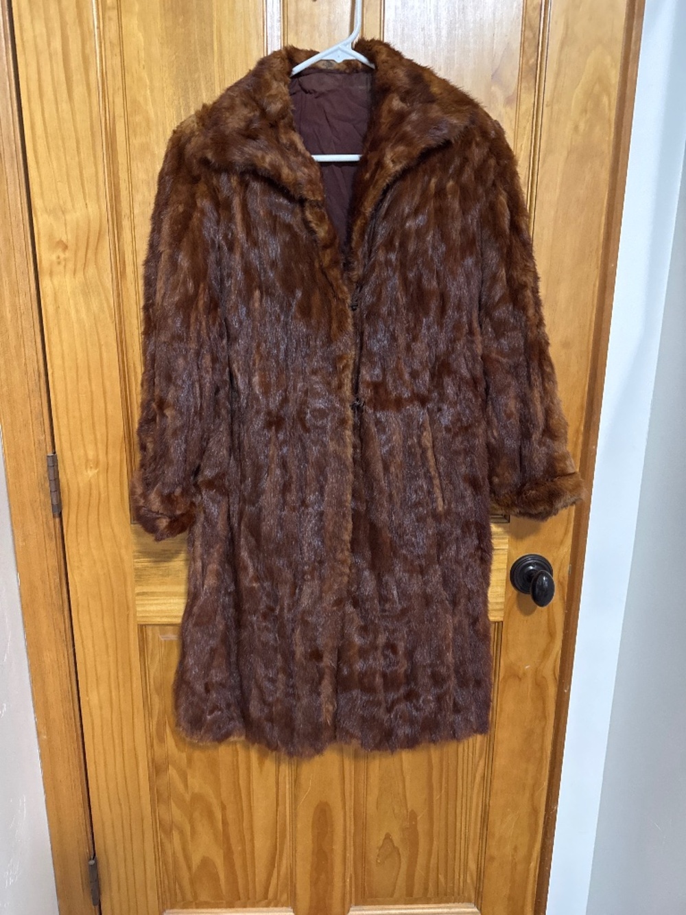 This was my mother’s mink. I never wear it